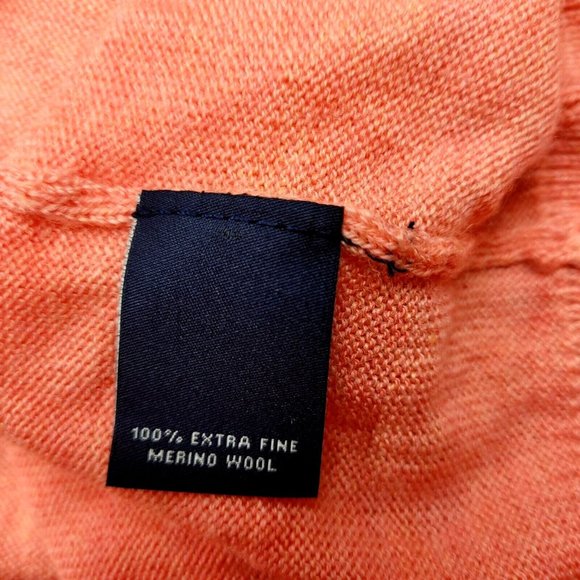 Hart Schaffner Marx Extra Fine Merino Wool Sweater Men's 2XB Coral Heather NWT - Picture 8 of 10